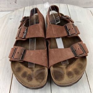 Birkenstock MIlano leather sandals unisex ladies' 9 men's 7